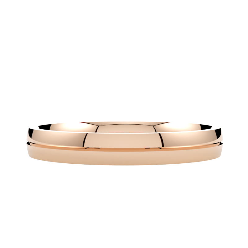 minimalistyczne złote obrączki ślubne 585 różowe złoto